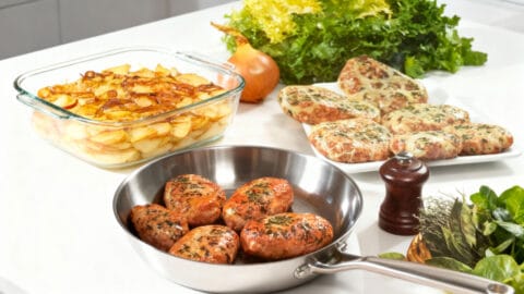 Crépinettes aux pommes boulangère