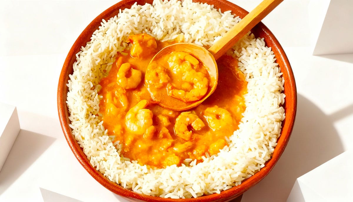 Crevettes au curry