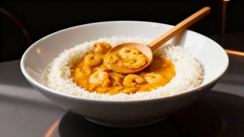 Crevettes au curry