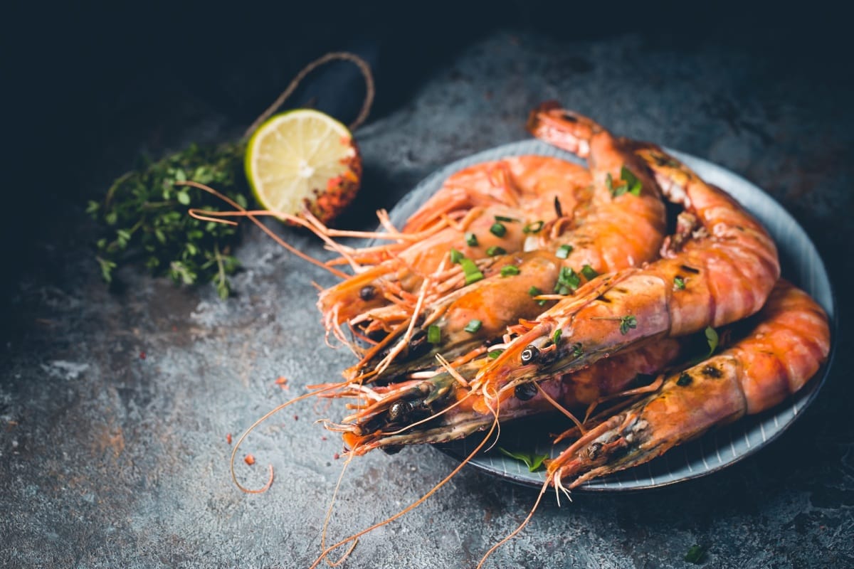 Crevettes tigrées fraîches