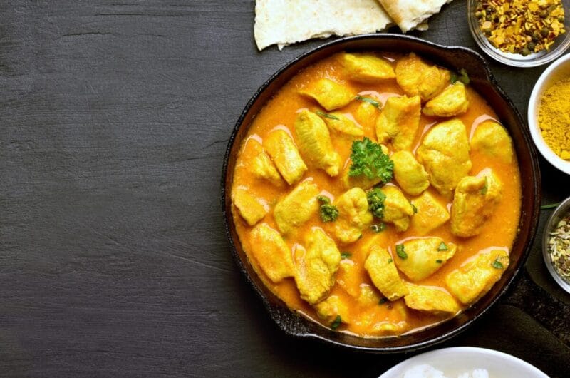 Recette du poulet curry lait de coco