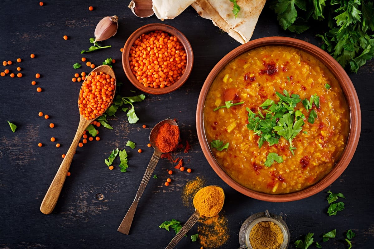 Dhal de lentilles corail