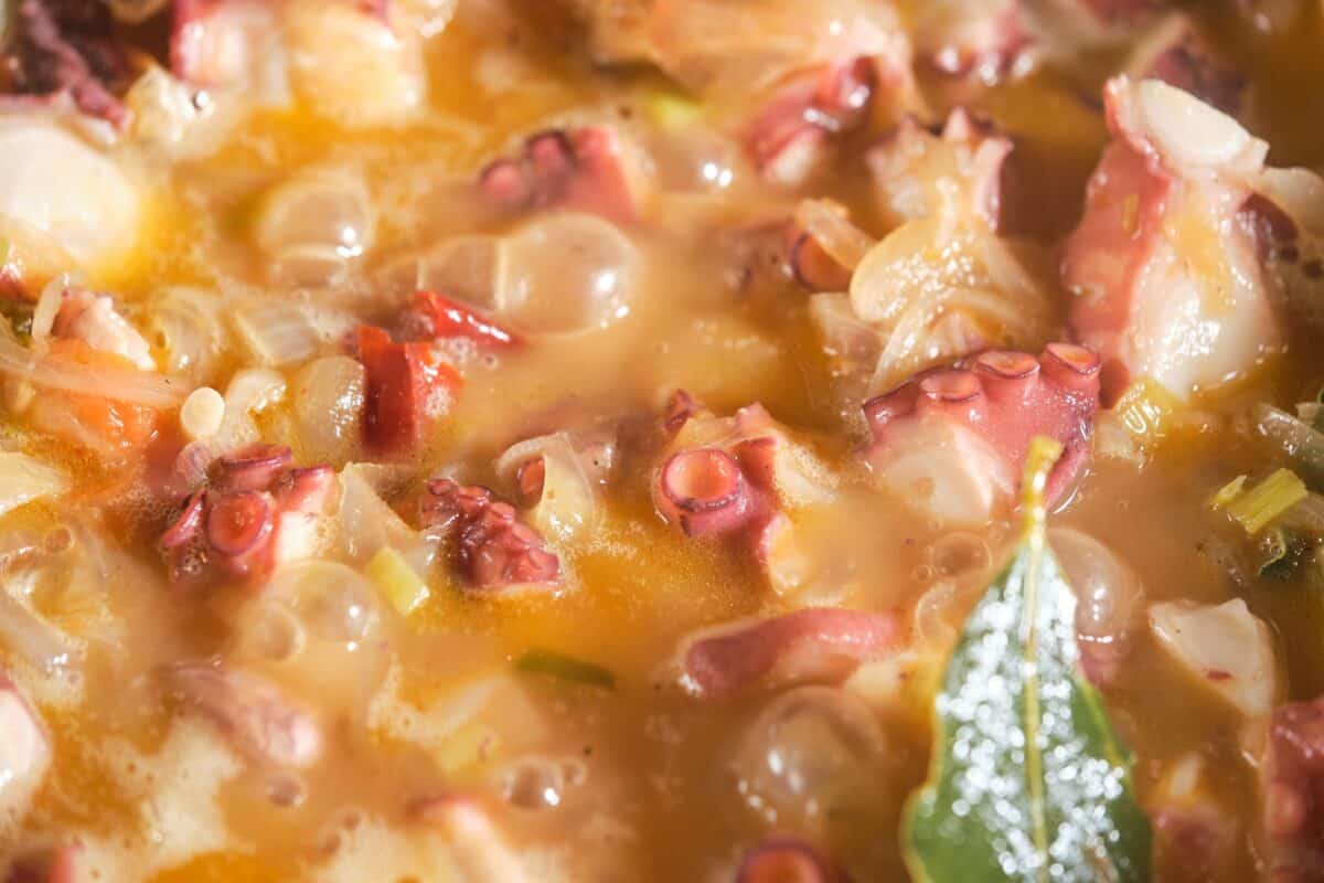 Délicieux plat à base de poulpe et d'épices