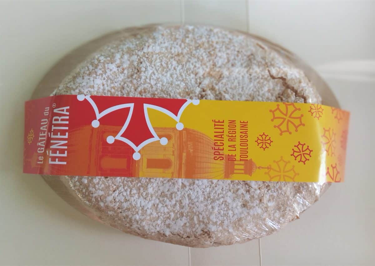 Fénétra, gâteau traditionnel de Toulouse, emballé