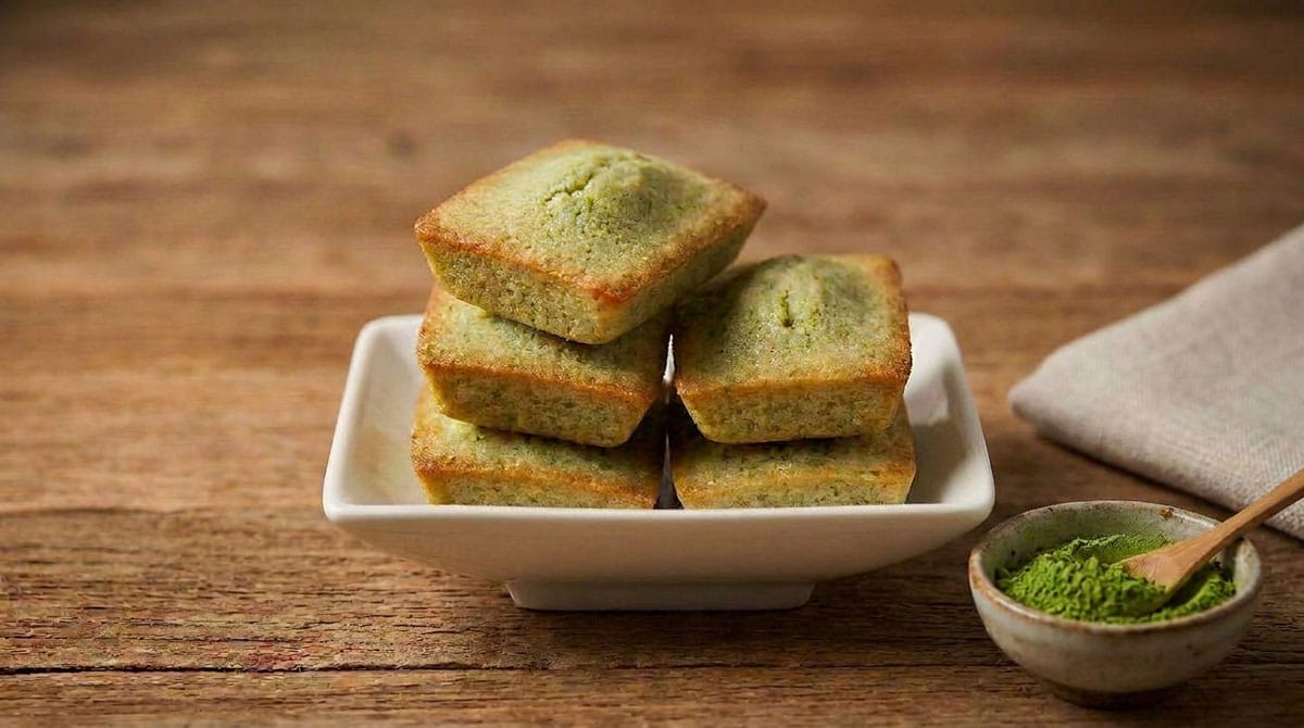 Financiers au thé vert matcha