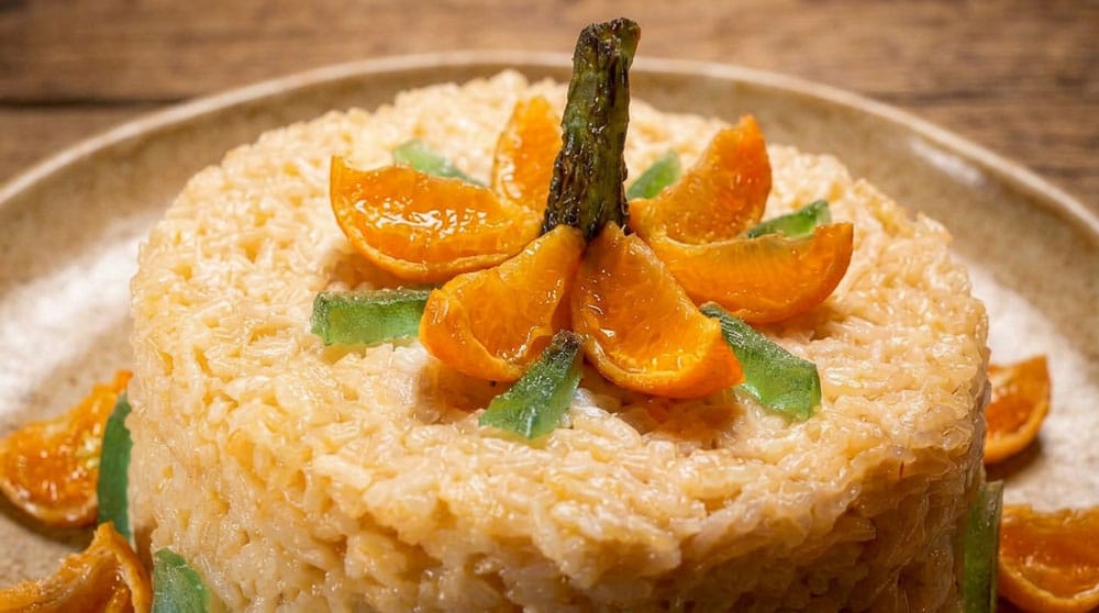 Gâteau de riz aux mandarines