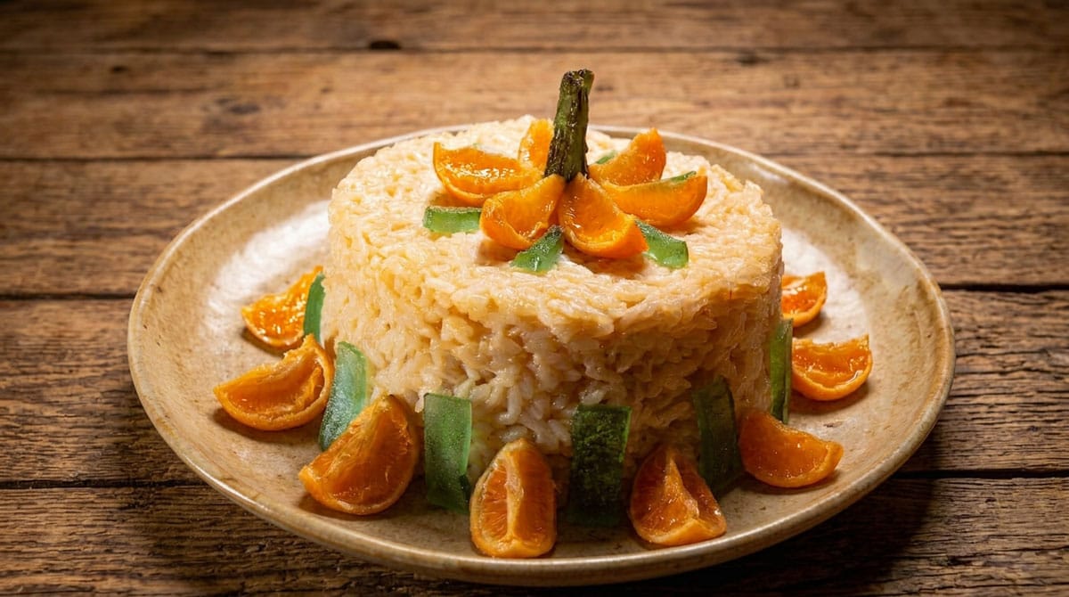 Gâteau de riz aux mandarines