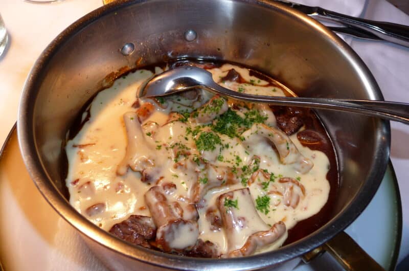 Recette de la poêlée de girolles à la crème