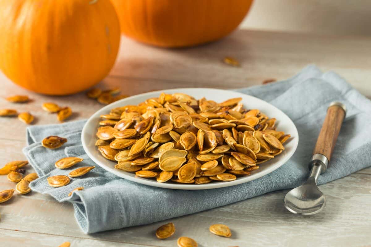 Graines de courge épicées grillées maison