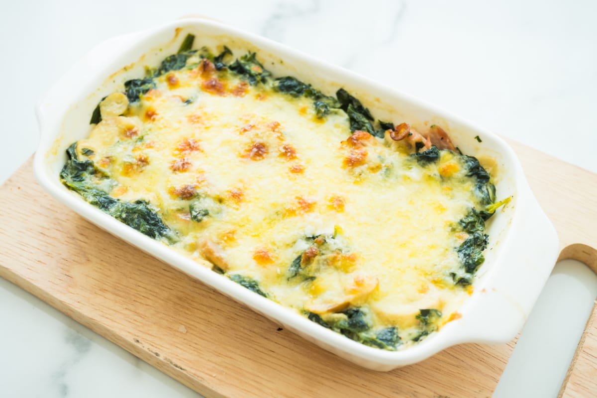 Gratin de blettes béchamel
