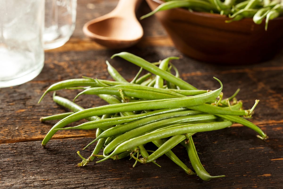 Haricots verts frais