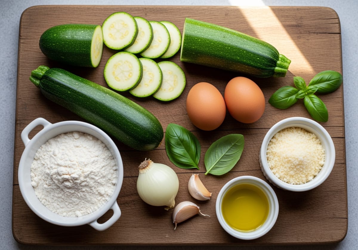 Scarpaccia de courgettes au parmesan
