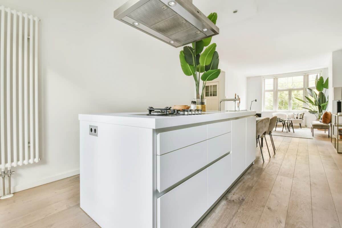 Interior of a beautiful kitchen