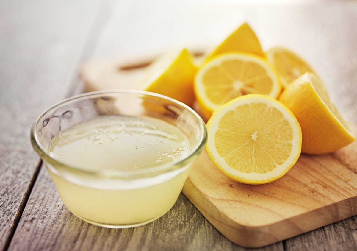 Jus de citron fraîchement pressé