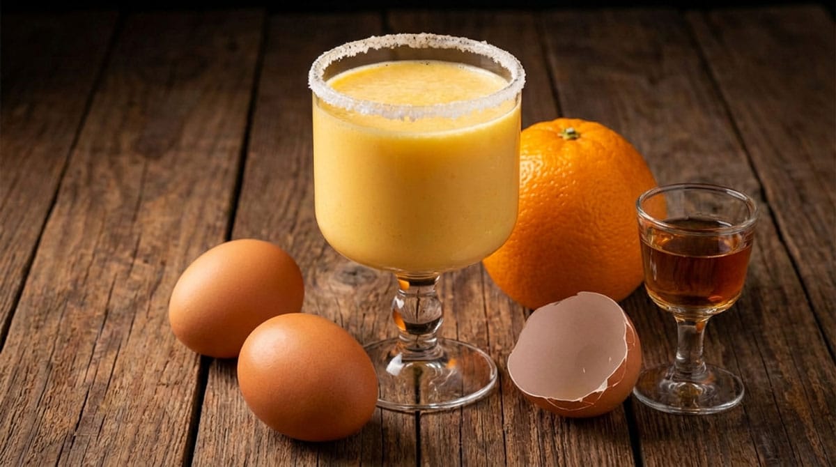 Lait de poule à l'orange