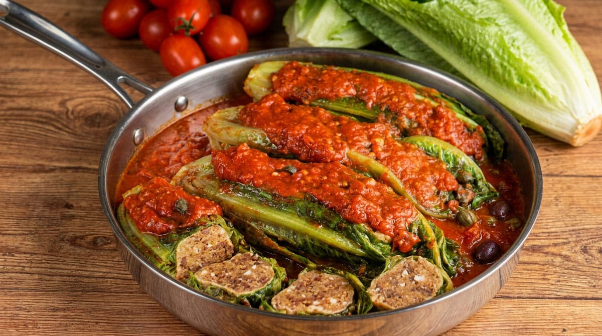 Laitues farcies à la tunisienne