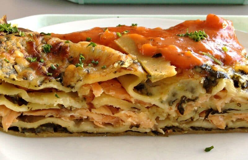 Recette de lasagnes saumon épinard