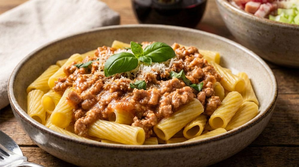 Macaroni à la bolognaise