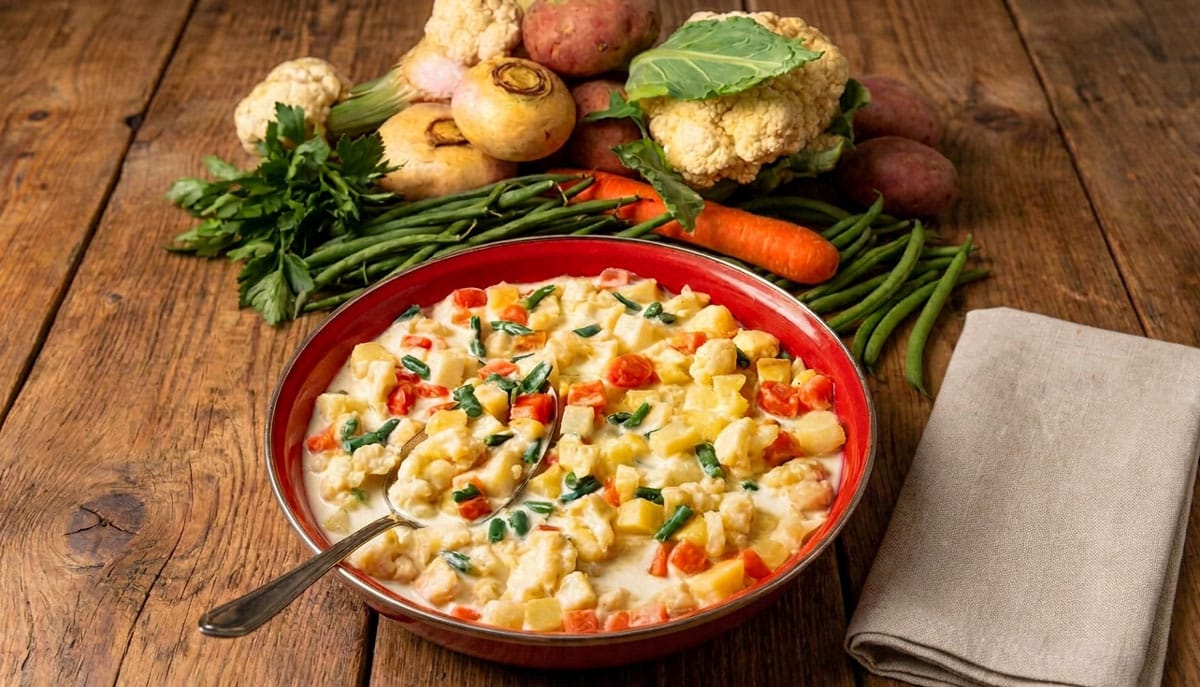 Macédoine de légumes à la crème