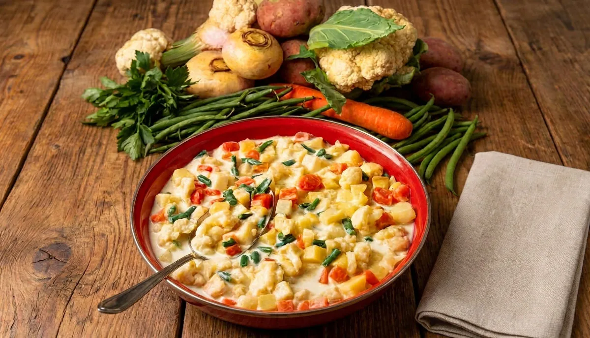 Macédoine de légumes à la crème