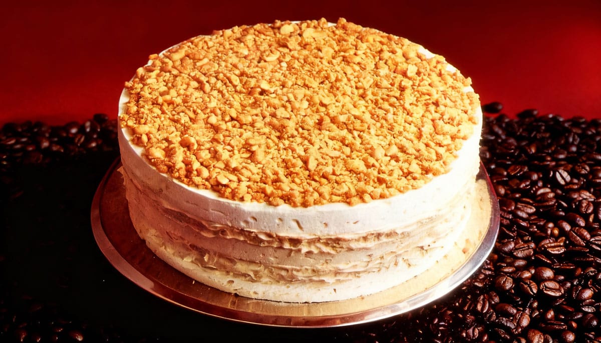 Meringue aux amandes et au café