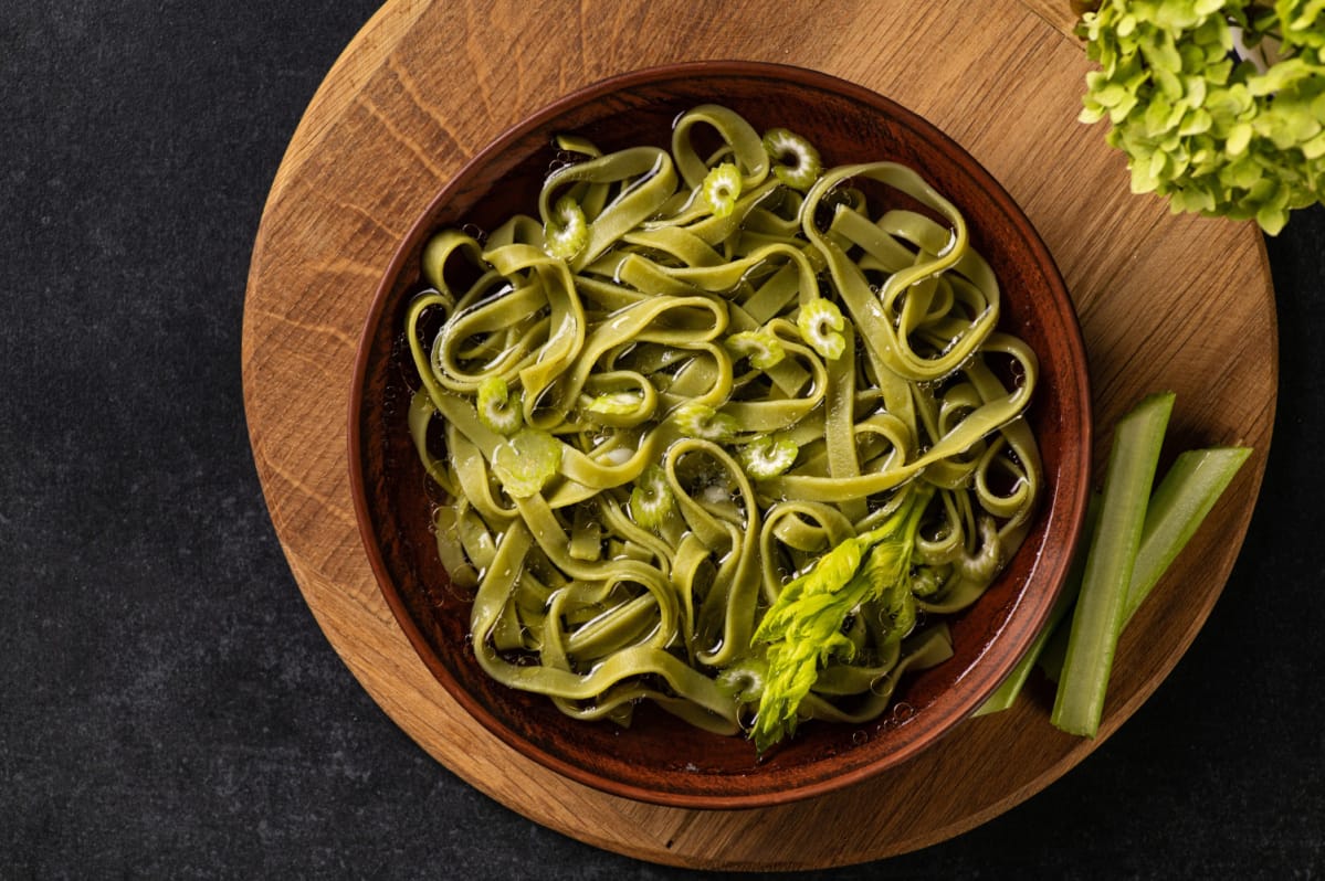 Nouilles au matcha