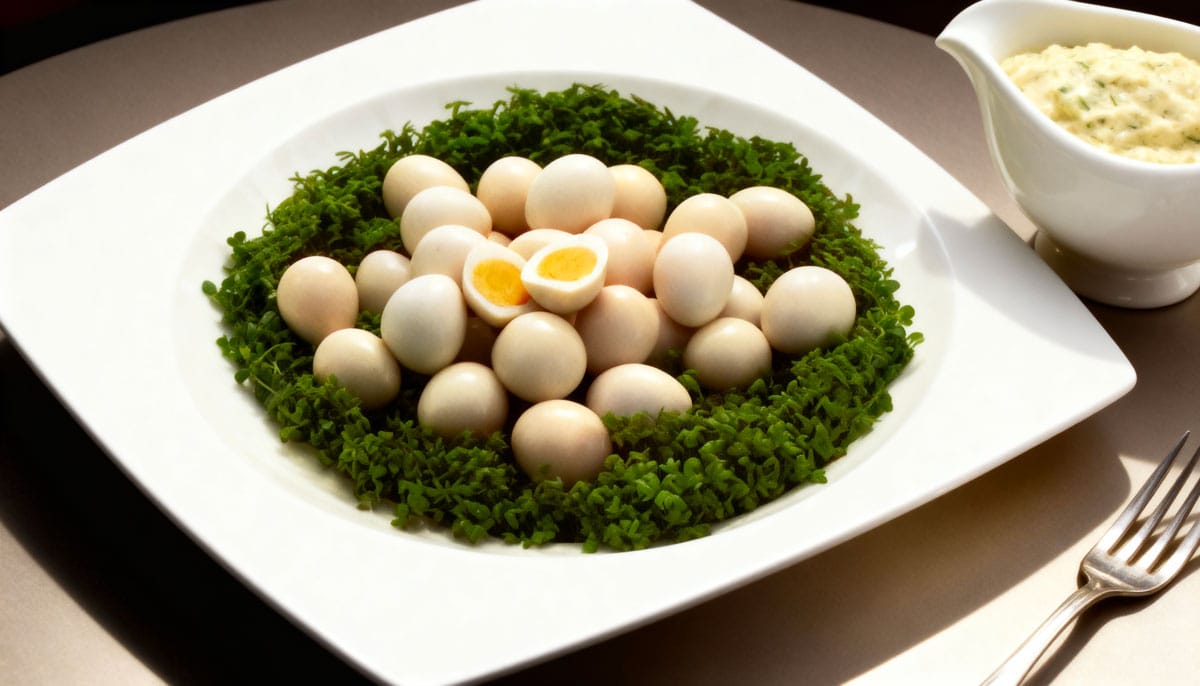 Oeufs de caille sauce rémoulade