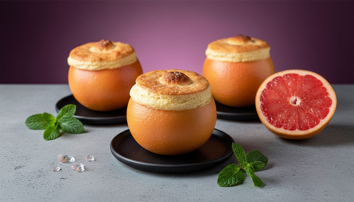 Pamplemousses en soufflé