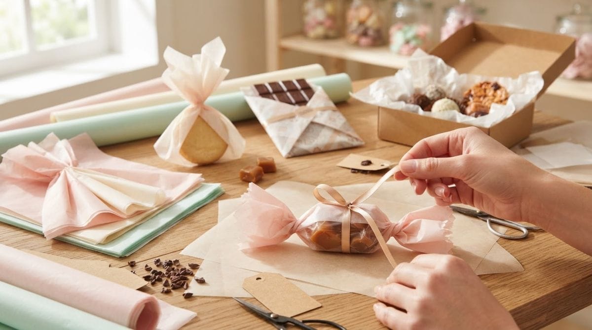Papier de soie et gourmandises : emballer sans risque ni graisse