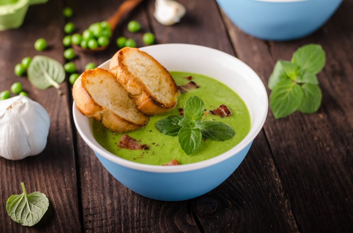 Potage de petits pois