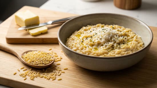 Petites pâtes en risotto