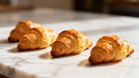 Croissants au jambon