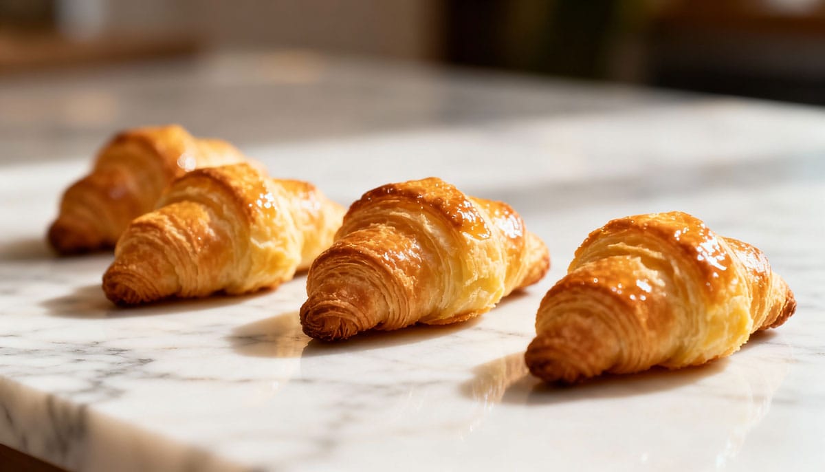 Croissants au jambon