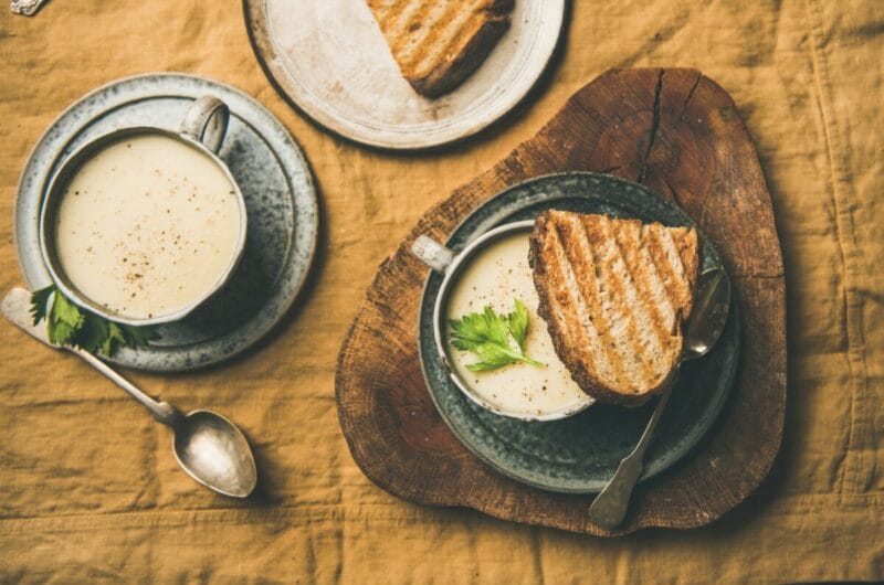 Velouté de céleri et poire