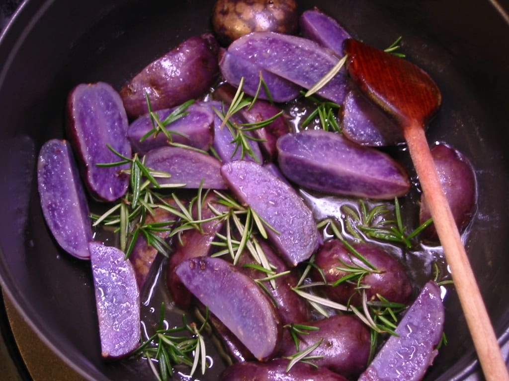 Pommes de terre violette