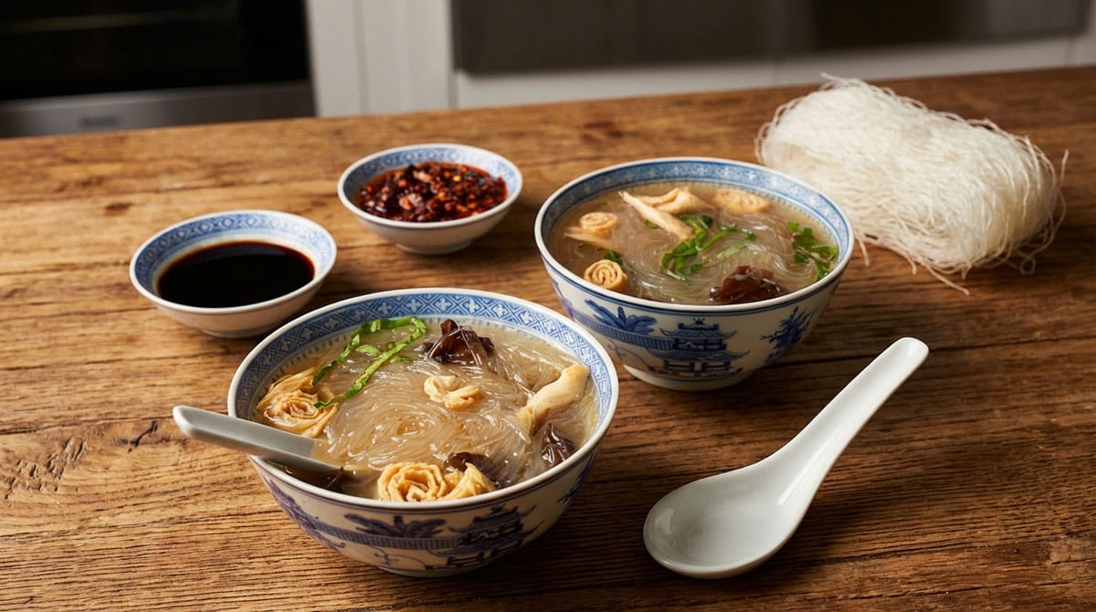 Potage chinois au vermicelle