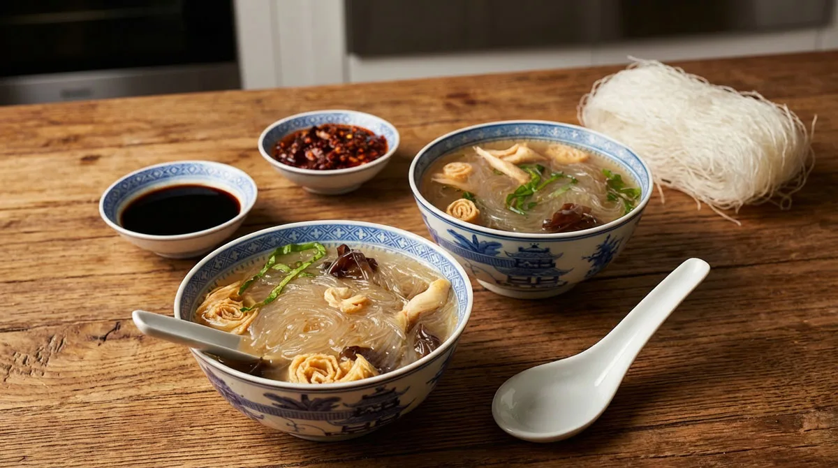 Potage chinois au vermicelle