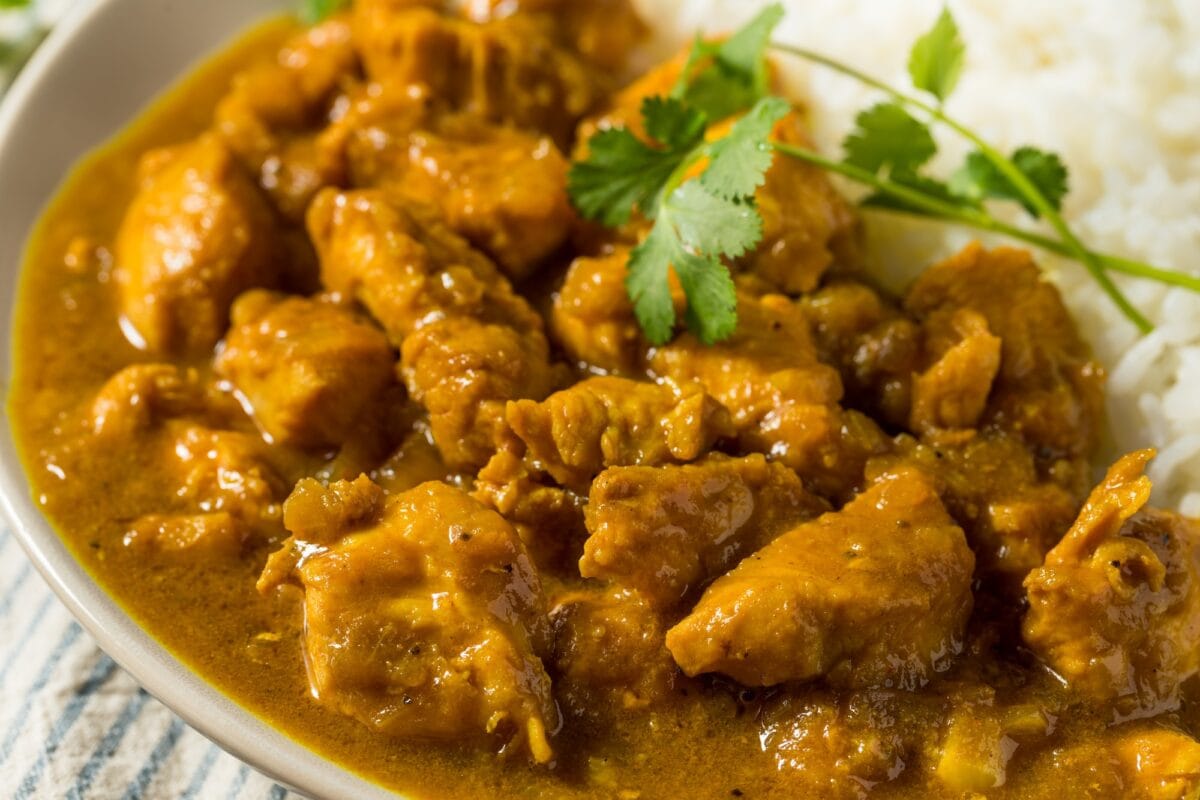 Poulet au curry et à la noix de coco maison
