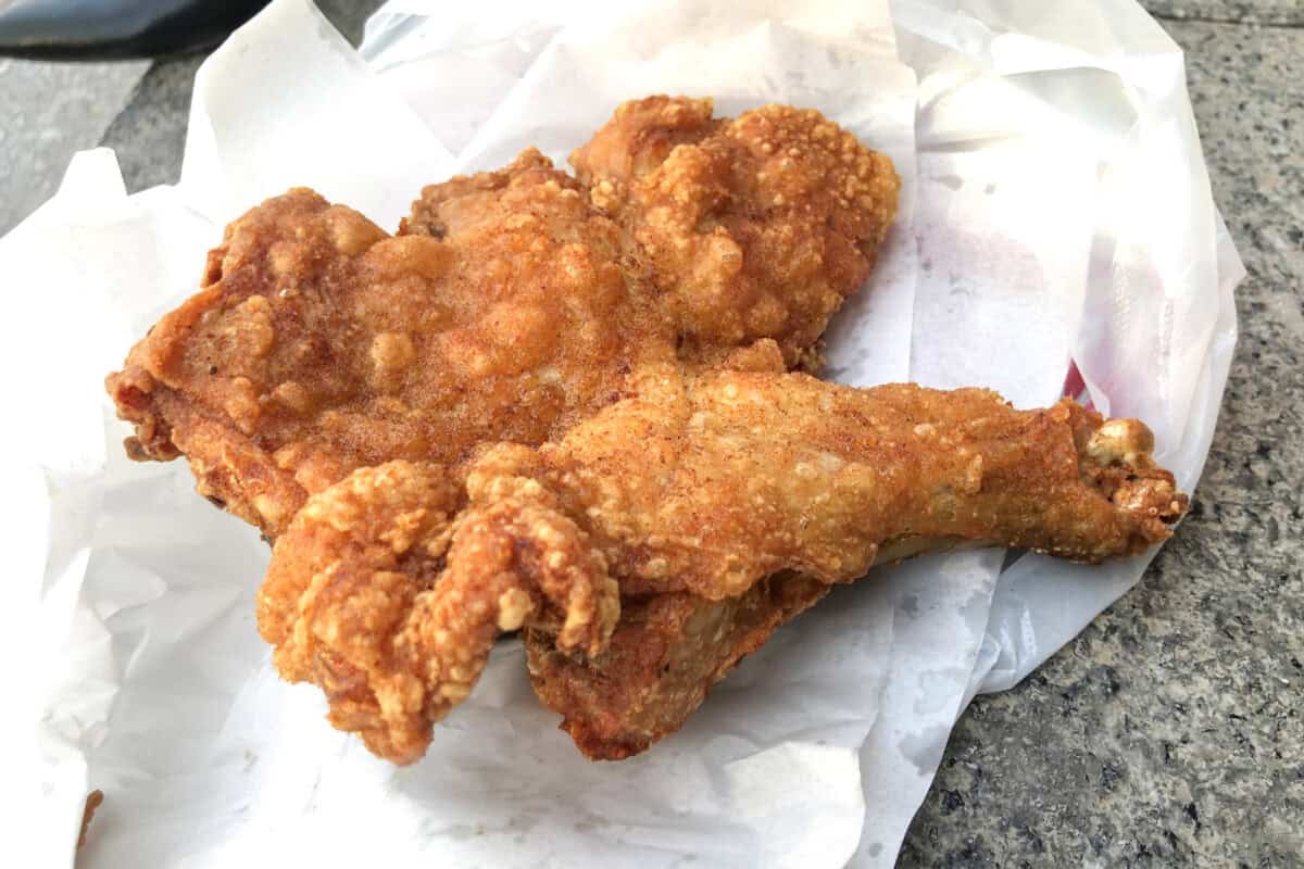 Poulet frit parfait et juteux