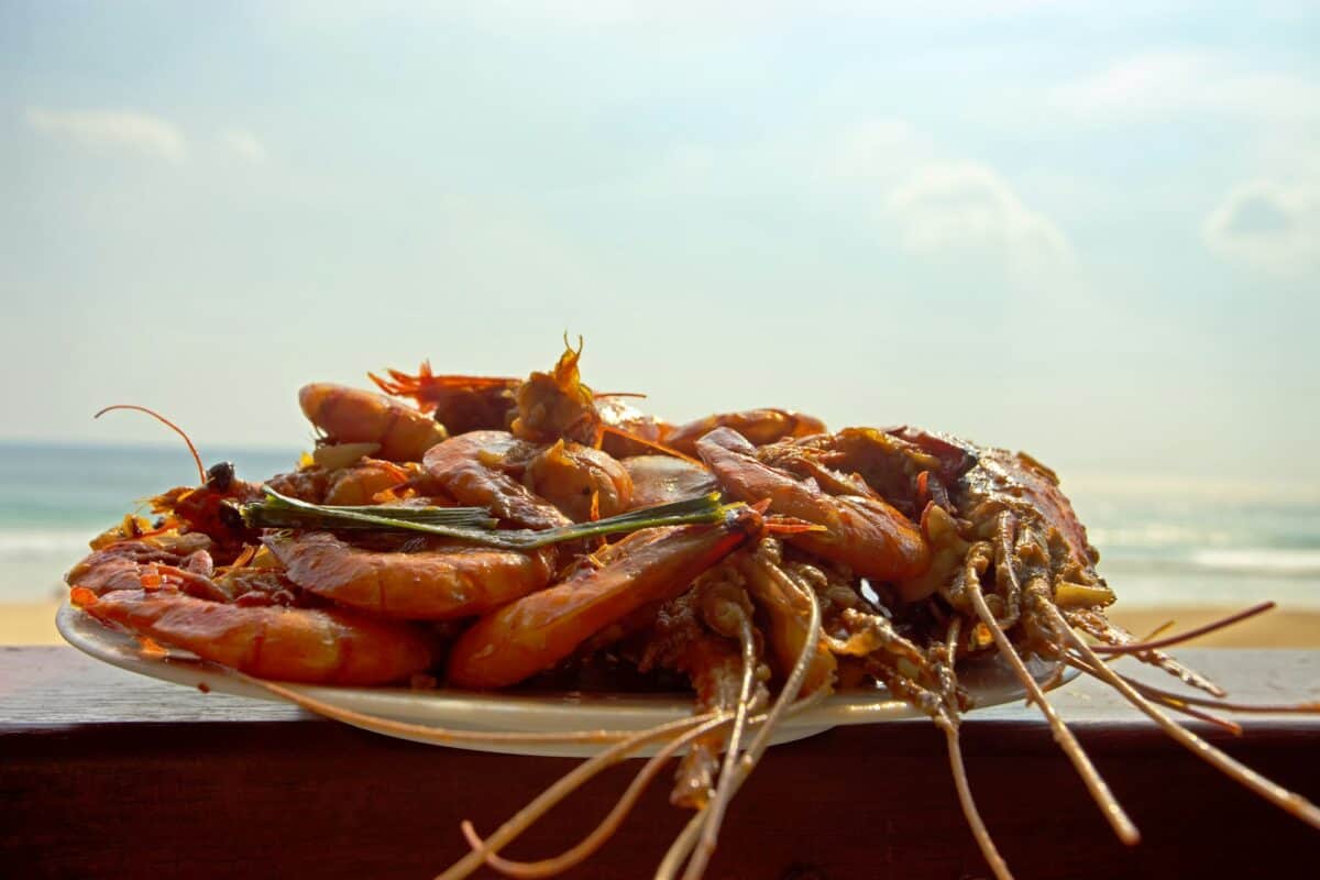 Prepared shrimps