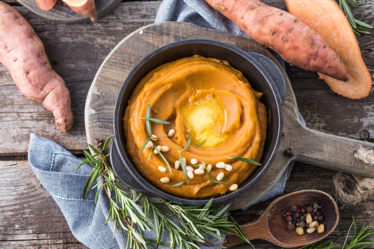 Purée de patates douces