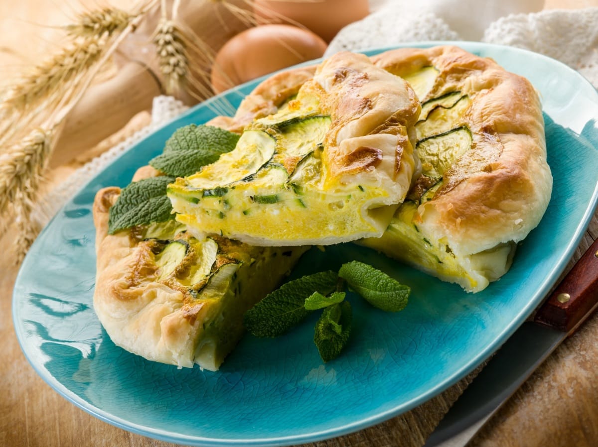 quiche aux œufs et aux courgettes