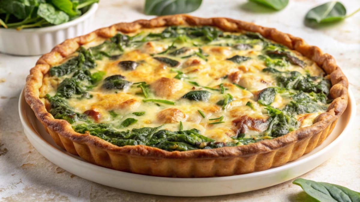 Quiche saumon épinards