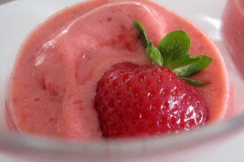 recette sorbet fraise