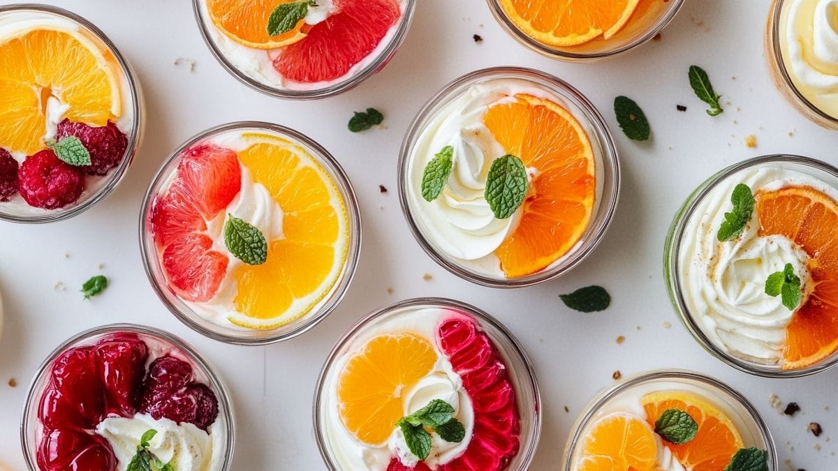 Recette de verrines gourmandes aux agrumes de Noël : crème mascarpone, spéculoos et caramel d’oranges