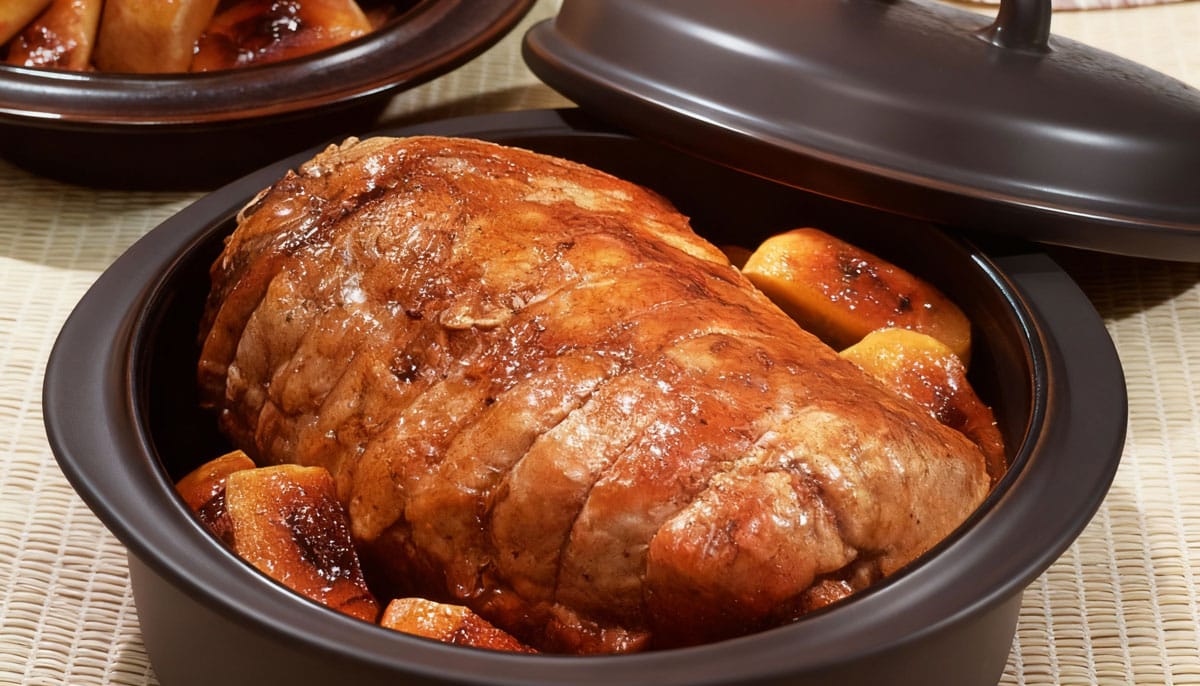 Rôti de porc aux pommes et à la cannelle-1