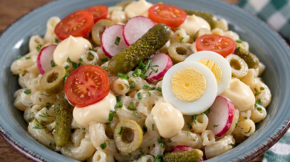 Salade de coquillettes à la mayonnaise