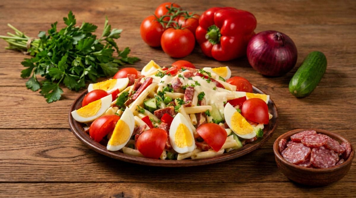 Salade de macaroni milanaise