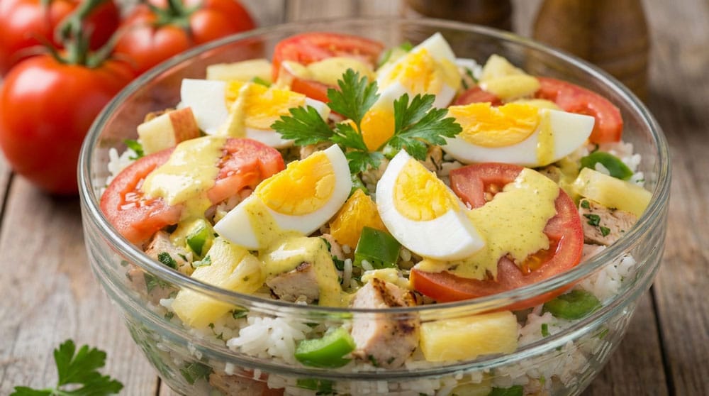 Salade de riz exotique