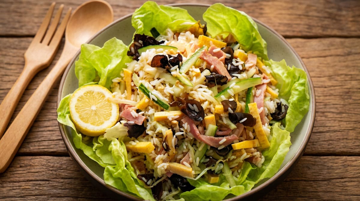 Salade de riz japonaise